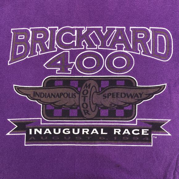 Indianapolis Motor Speedway Brickyard 400 Inaugural Race 1994 tshirt 90s vintage - Picture 2 of 6
